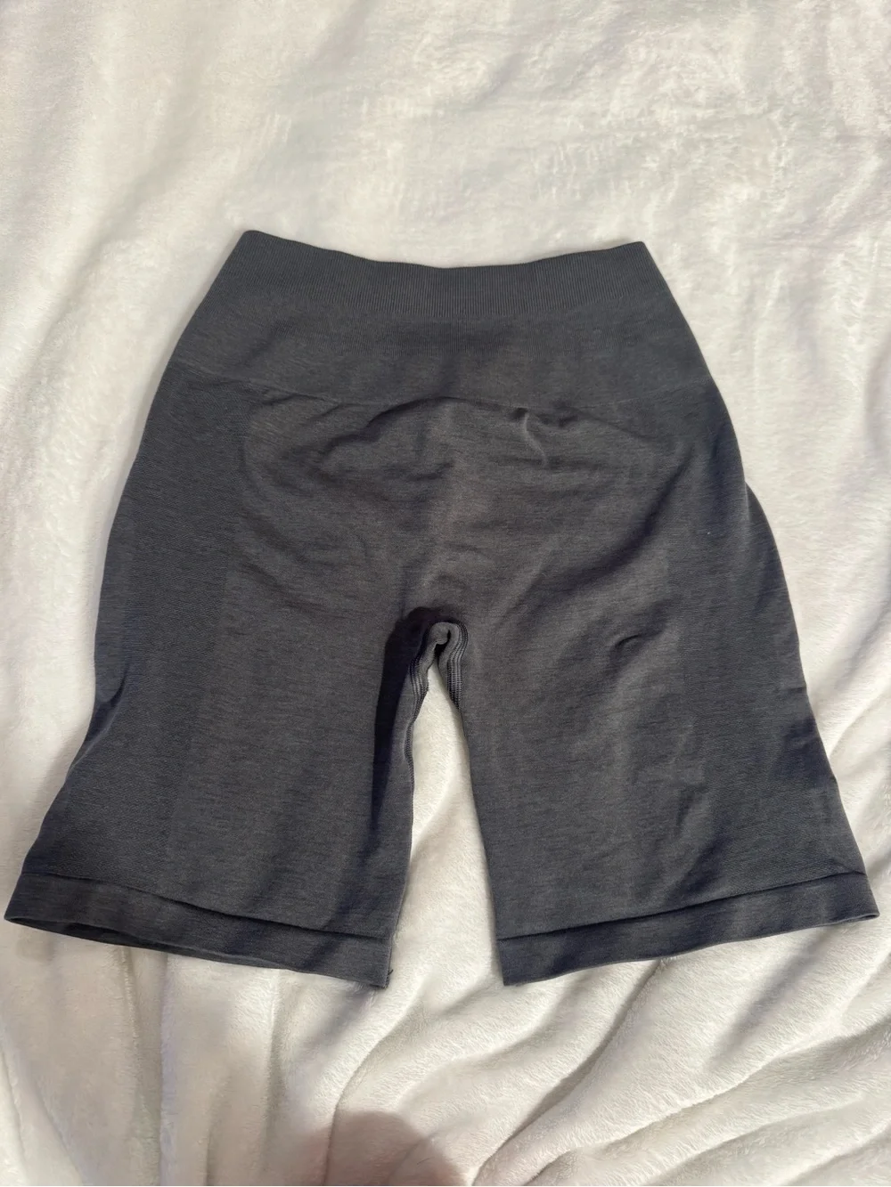 Women's Grey Alphalete High-Waist Biker Shorts